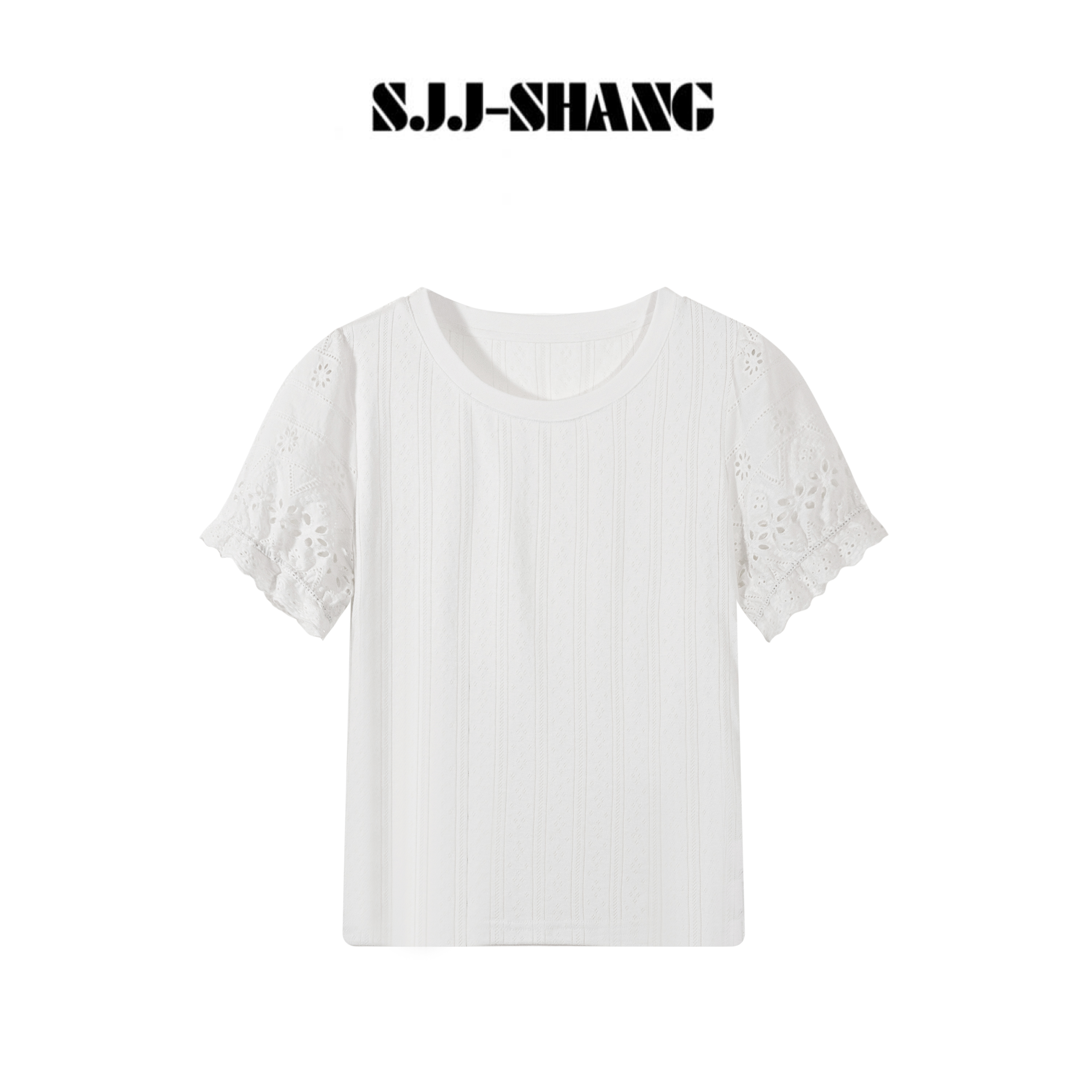 SJJ-SHANG【白茶甜心】25ss新品满分棉时尚百搭设计感上衣q134653p