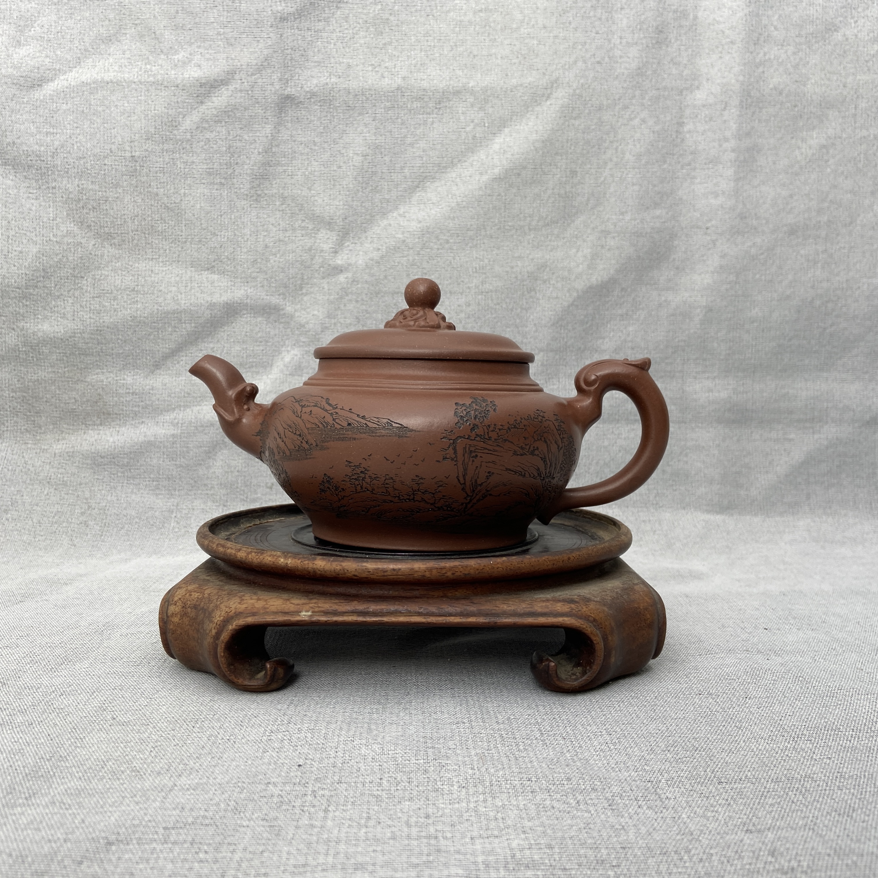 宜兴手工紫砂陶 茶壶GS3498-31