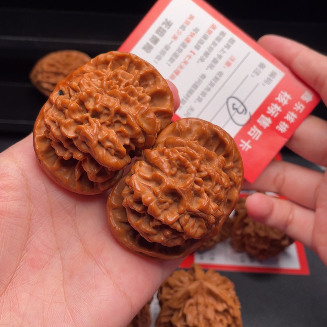 文玩核桃把件官帽55