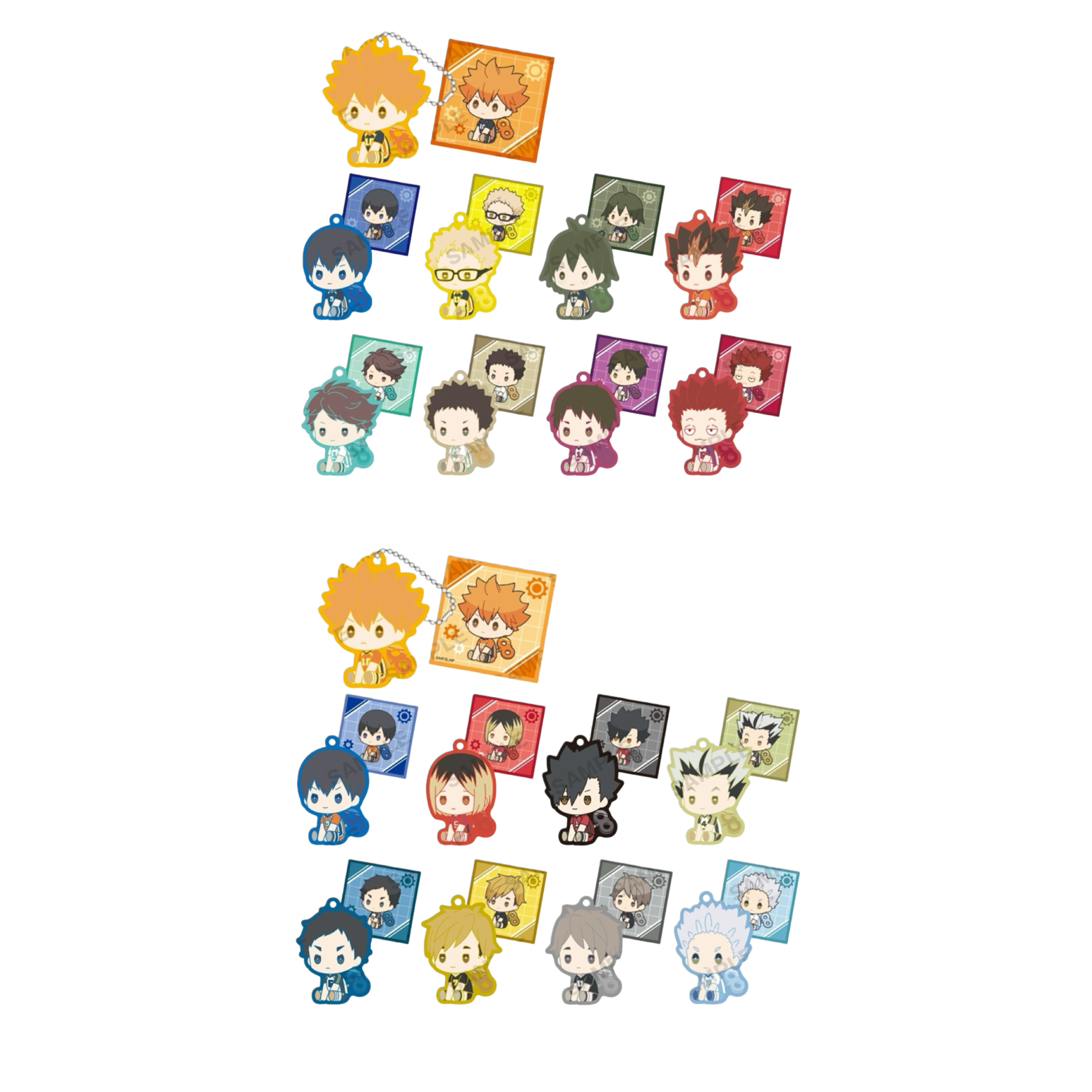 【日谷】排球少年 发条人 Q版橡胶挂件+贴纸 vol.1 vol.2系列