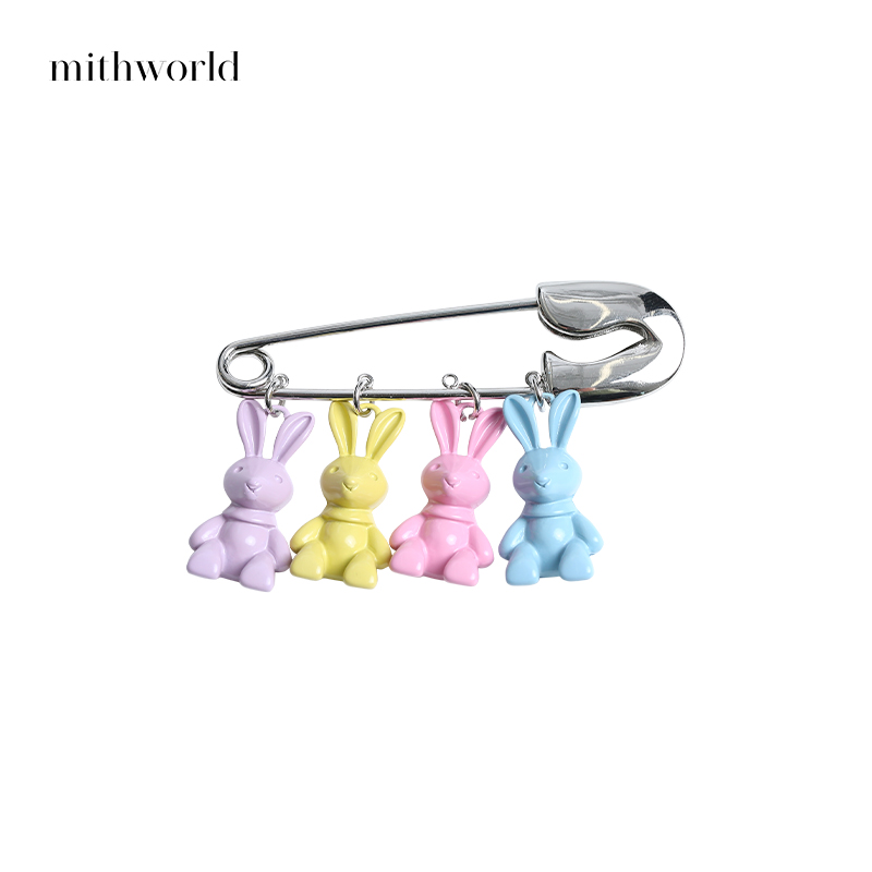 mithworld/沵媞 合金胸针 缤纷小兔新款配饰W9ESA2980E9A