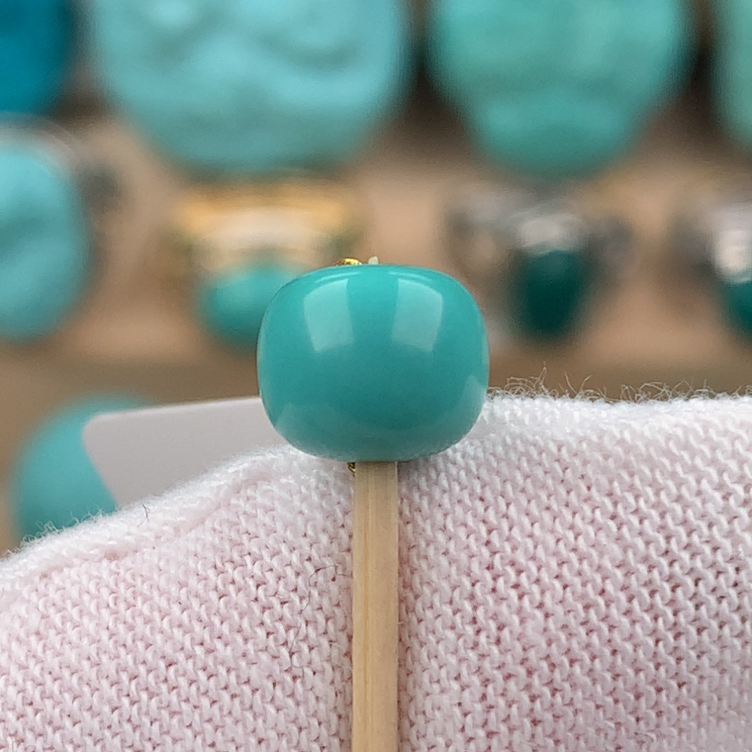 绿松石配饰未镶嵌卡8.4*7.2