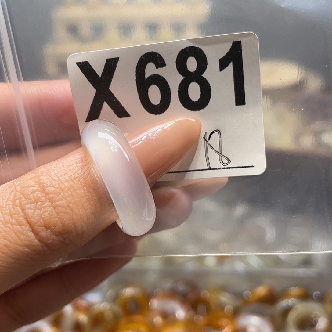 玛瑙/玉髓未镶嵌戒指681
