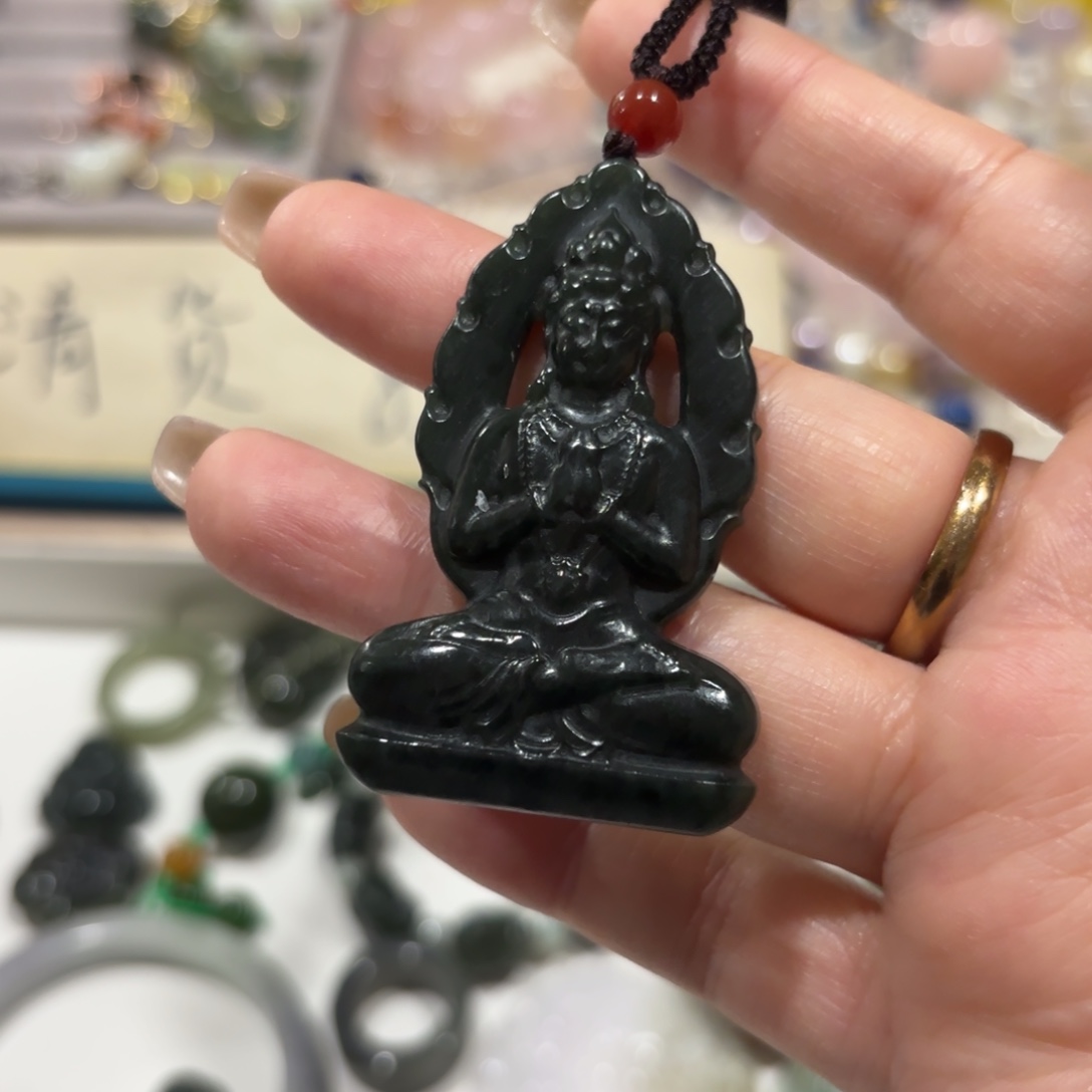 和田玉未镶嵌颈饰58566