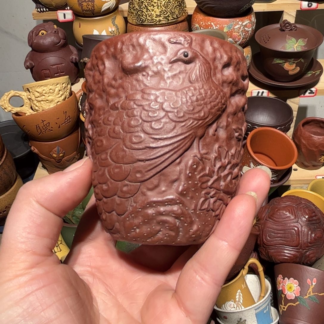 紫砂茶杯宜兴紫砂主人杯