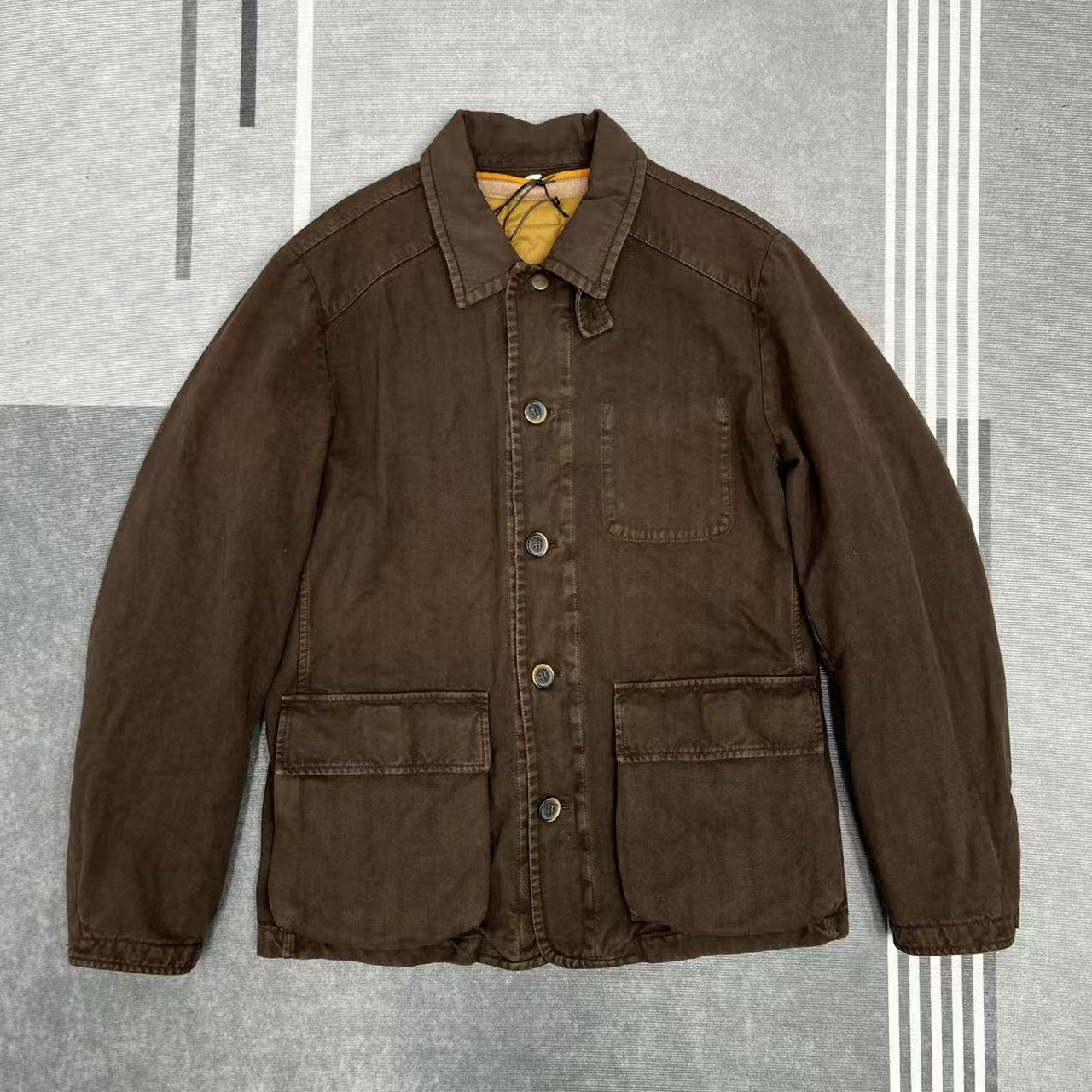 未使用 maje hillsun轻奢男士棉服外套加厚保暖冬夹克上衣老钱风