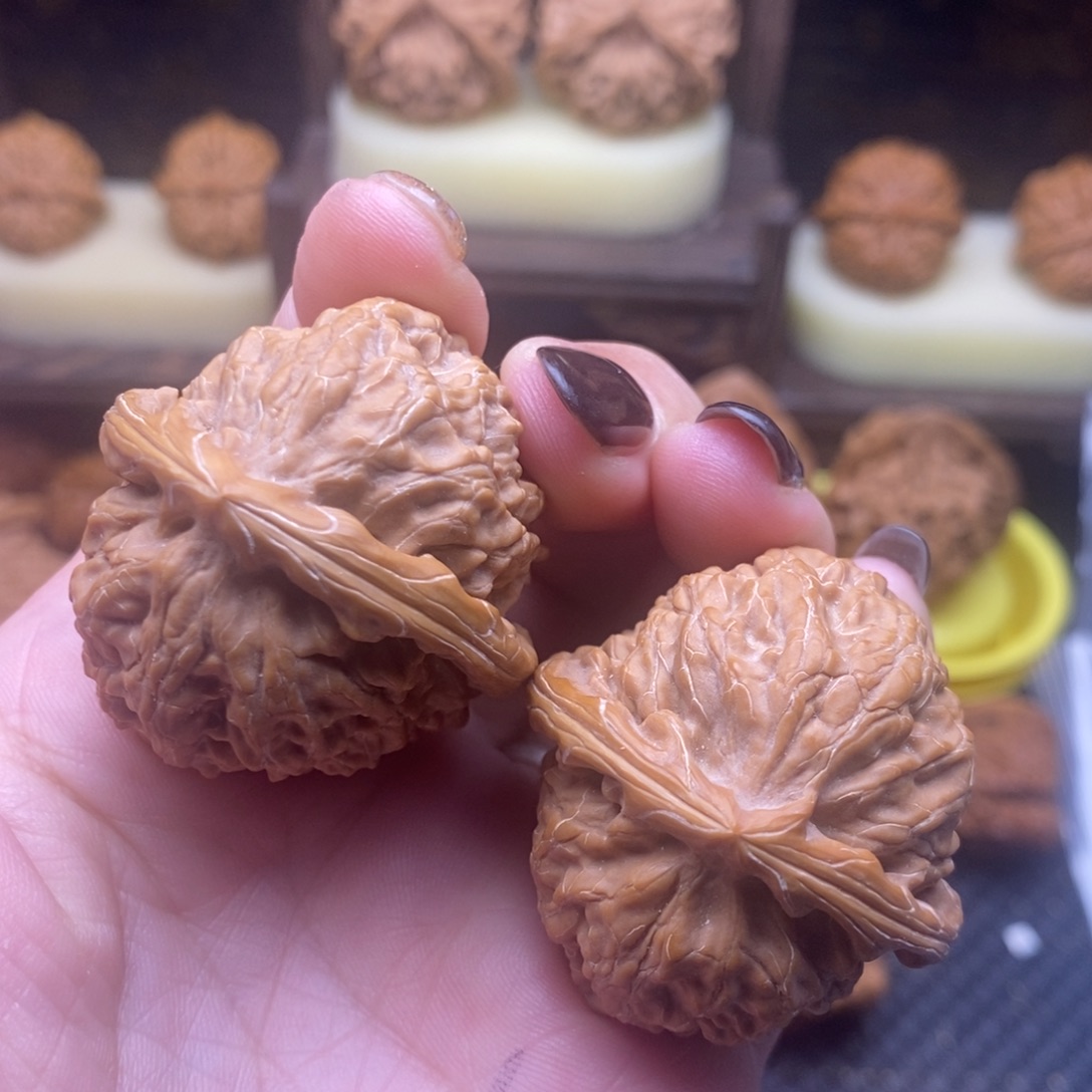 文玩核桃把件蓟县元宝38尺