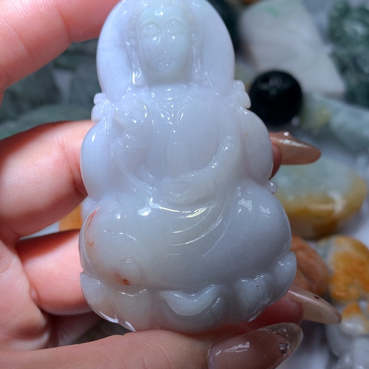 翡翠未镶嵌颈饰保真天然A货翡翠