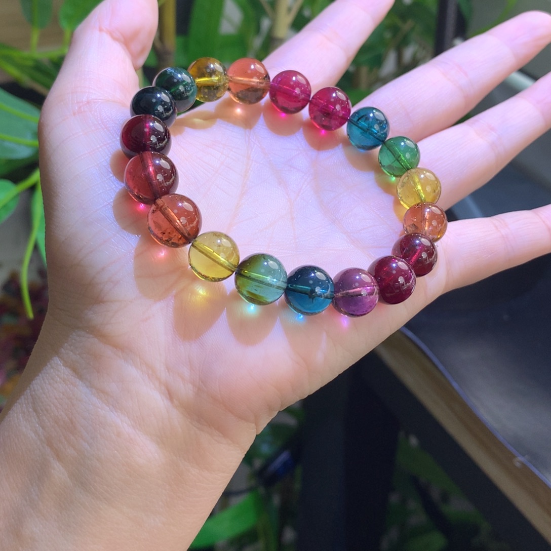 碧玺未镶嵌手链手串