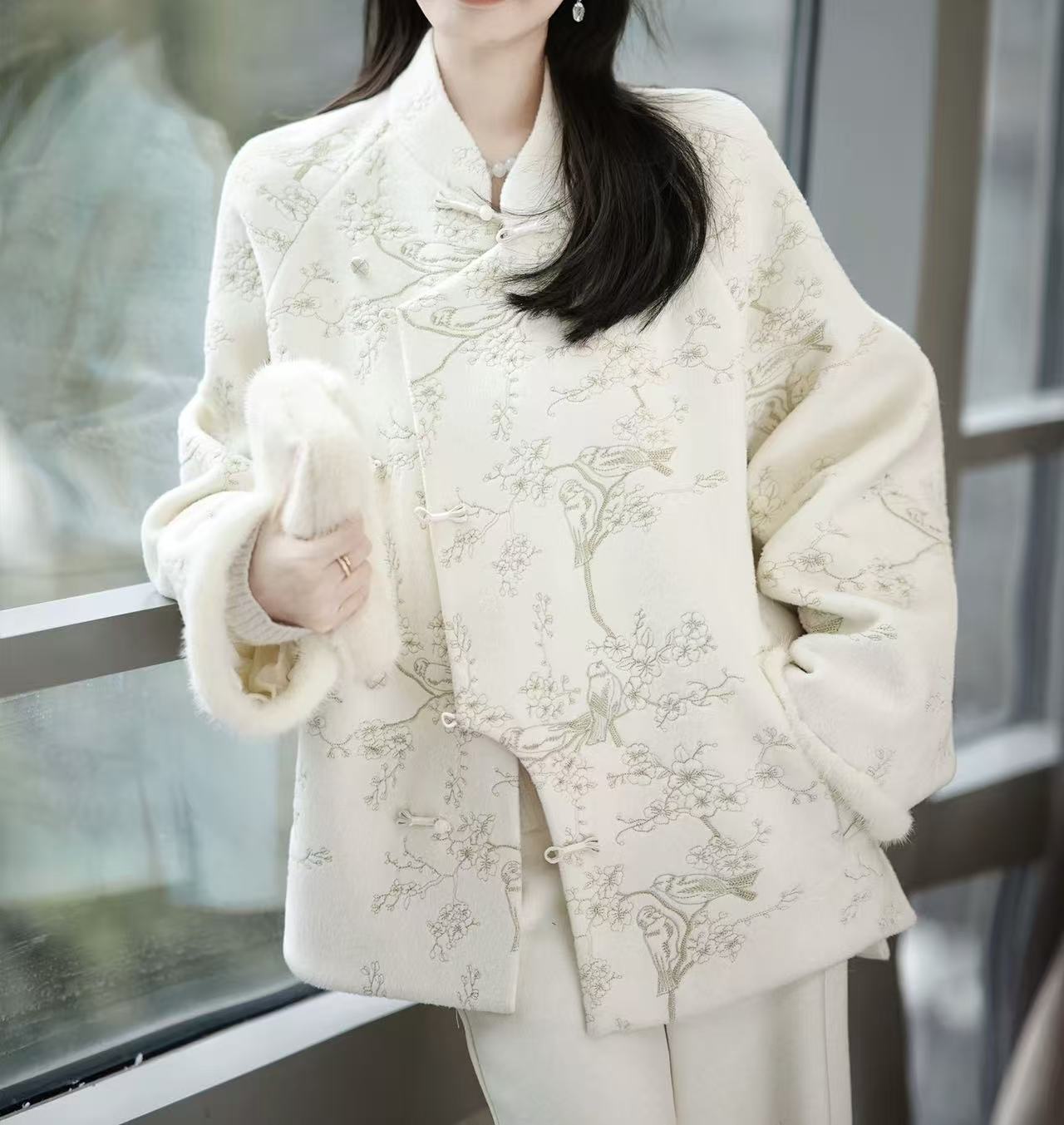 【玲姐】‘’喜上眉梢‘’新中式国风金丝刺绣外套254025