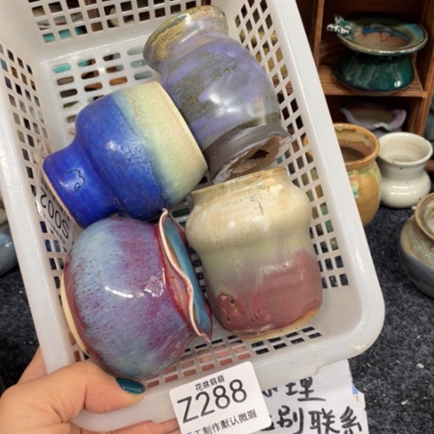 紫砂花盆微瑕288口径4到5