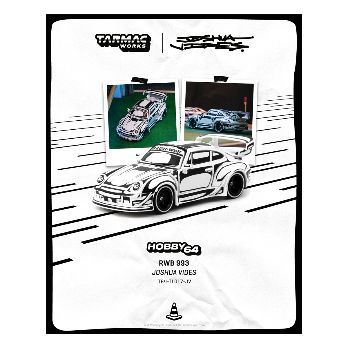 预售 TW 1:64 RWB 993 Designed by 合金汽车模型