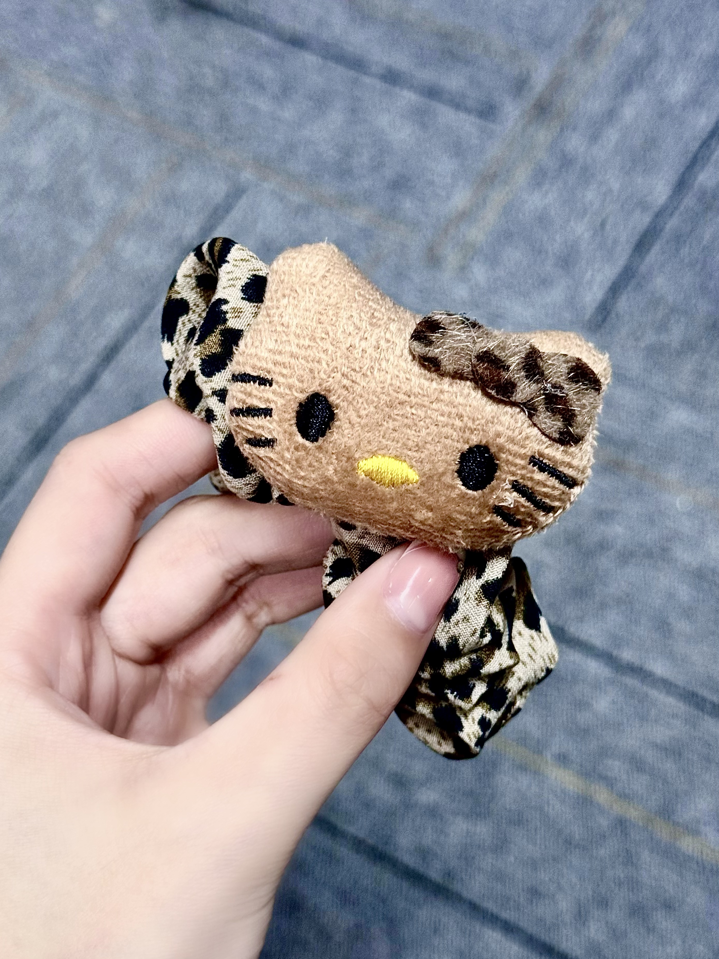 YM【棕色猫猫豹纹发圈】气质简约个性小众百搭时尚潮流ins