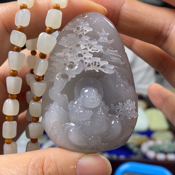 和田玉挂件未镶嵌吴*书