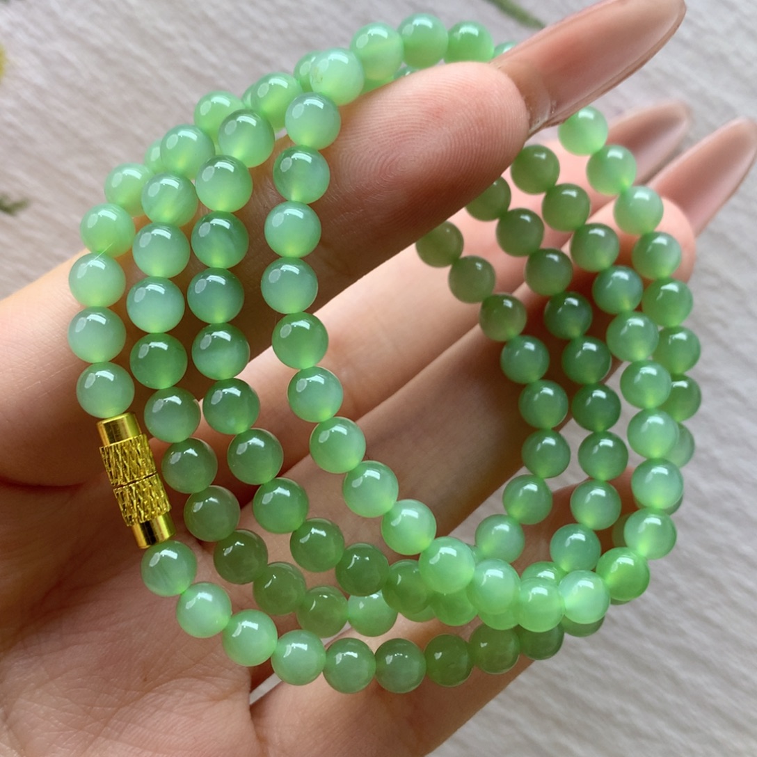 和田玉未镶嵌手链