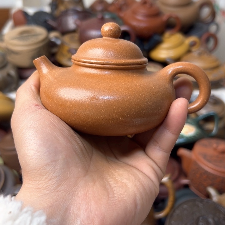 紫砂茶壶紫砂壶壶身铁质