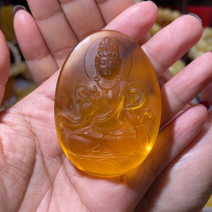 琥珀吊坠(不含链)未镶嵌