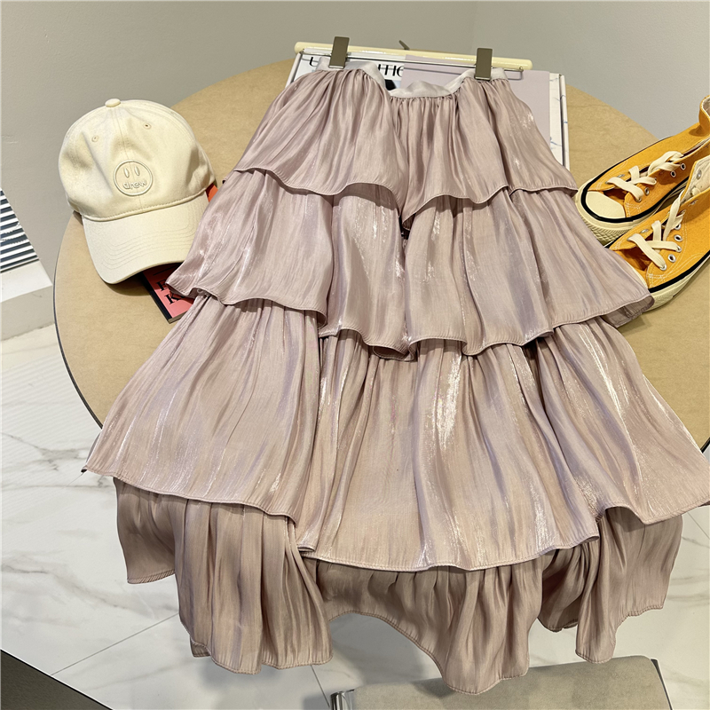 蛋糕裙粉色-穿到120斤