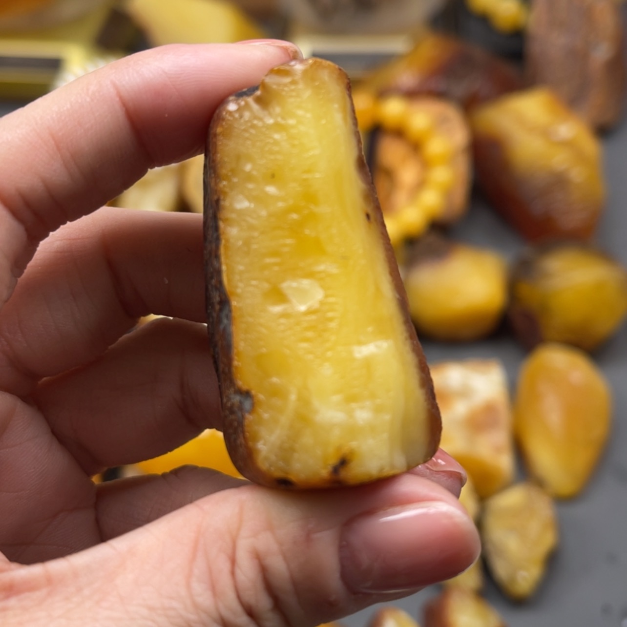 【闪购商品】未镶嵌定制琥珀天然琥珀蜜蜡原石定制