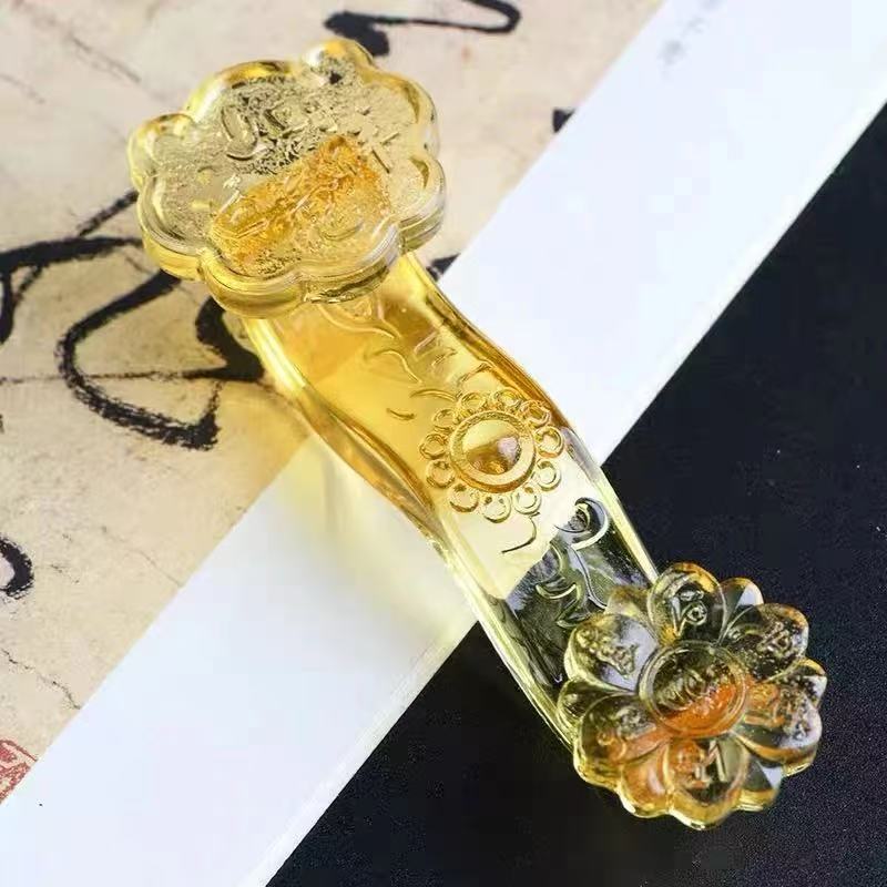  七彩琉璃如意摆件家用