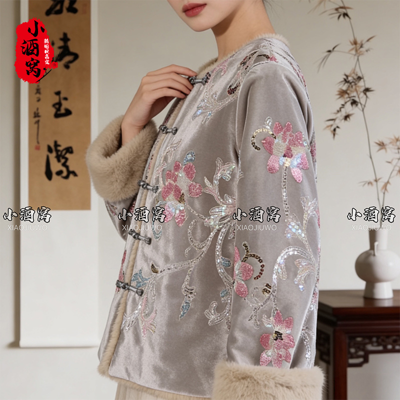 [花拾光-外套]小酒窝新国风 新中式时尚气质外套-63