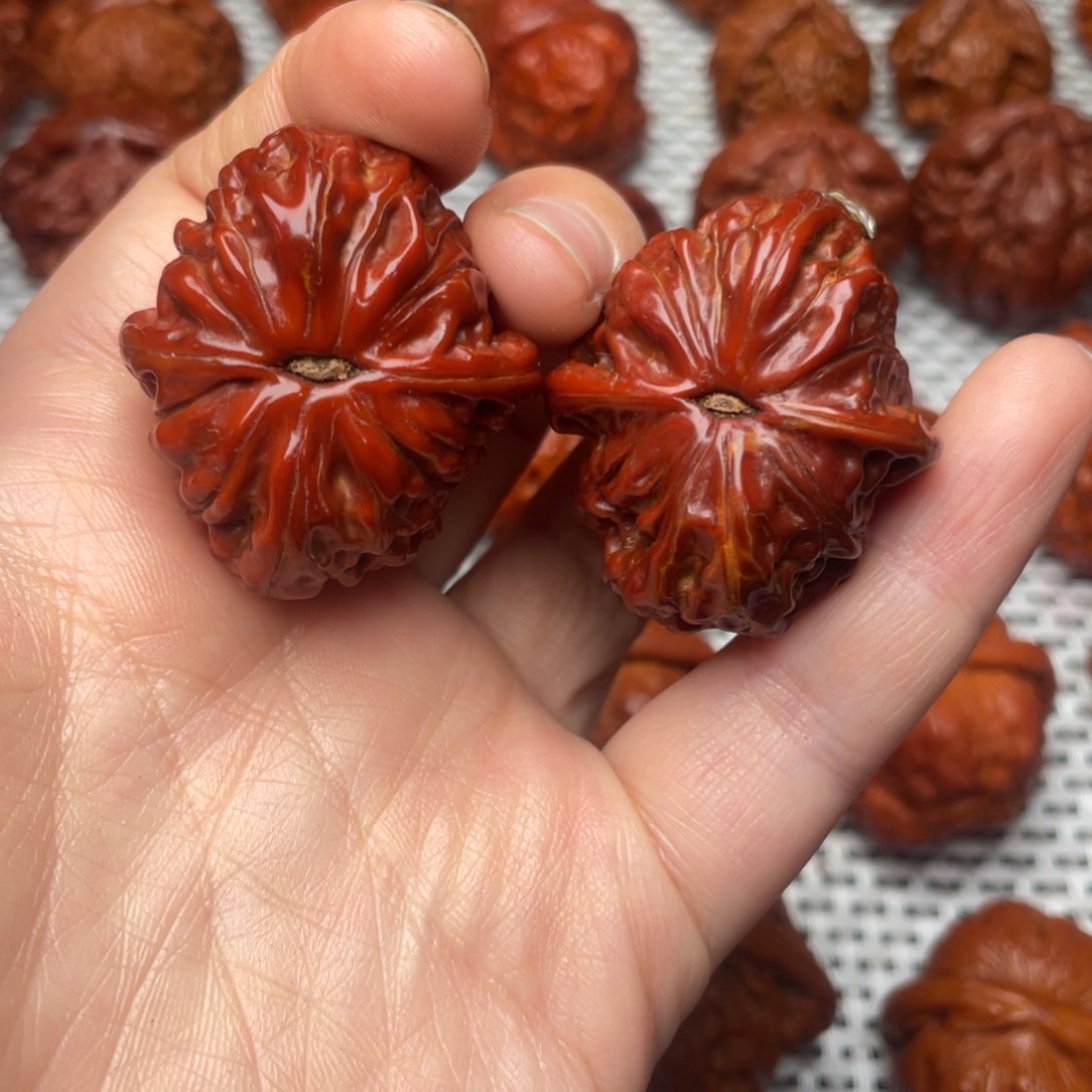 桃核吊坠文玩核桃 手把件 磨盘 34