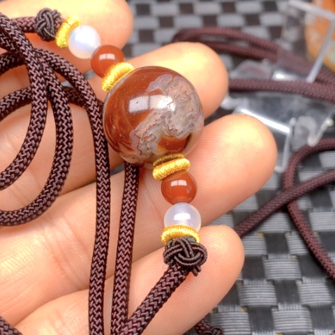 玛瑙/玉髓颈饰合金千*