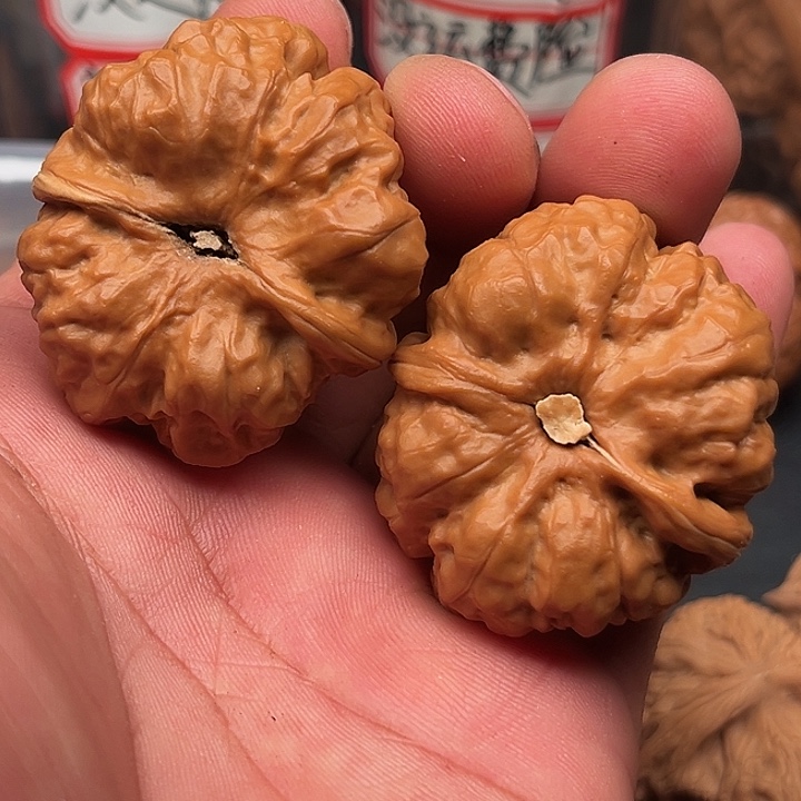 骑***移文玩核桃把件蛤蟆39