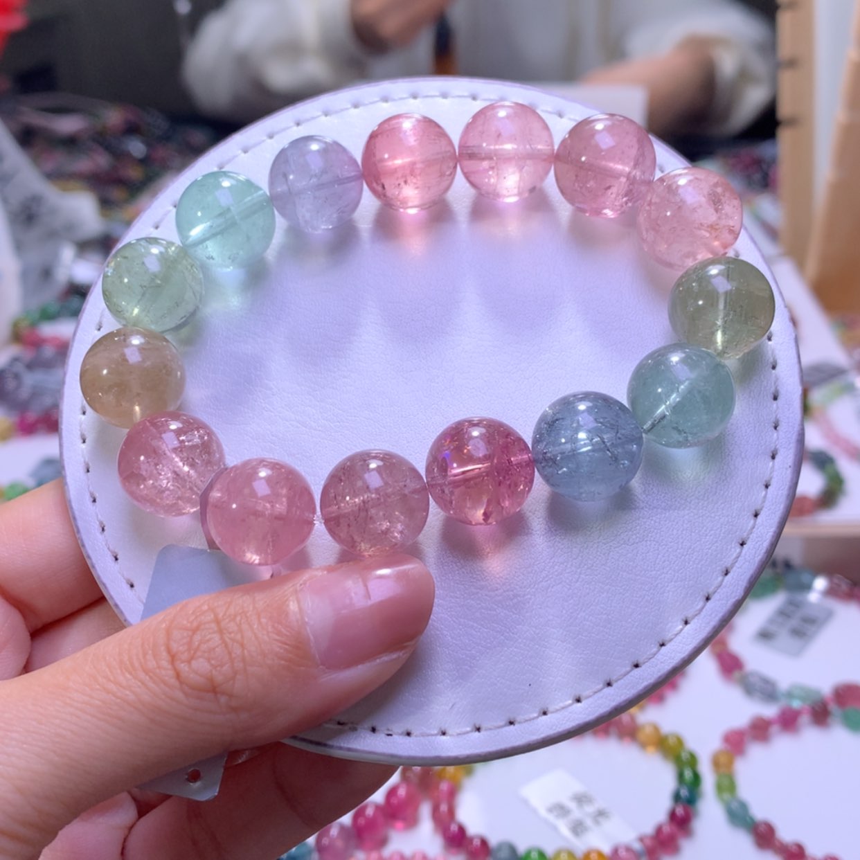 【闪购商品】未镶嵌手串碧玺13.5mm左右