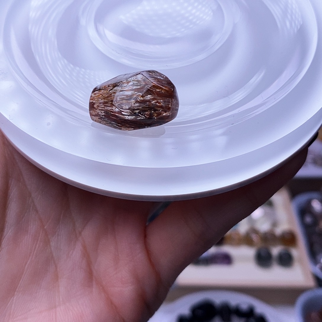 水晶天然水晶定制打孔不退换未镶嵌