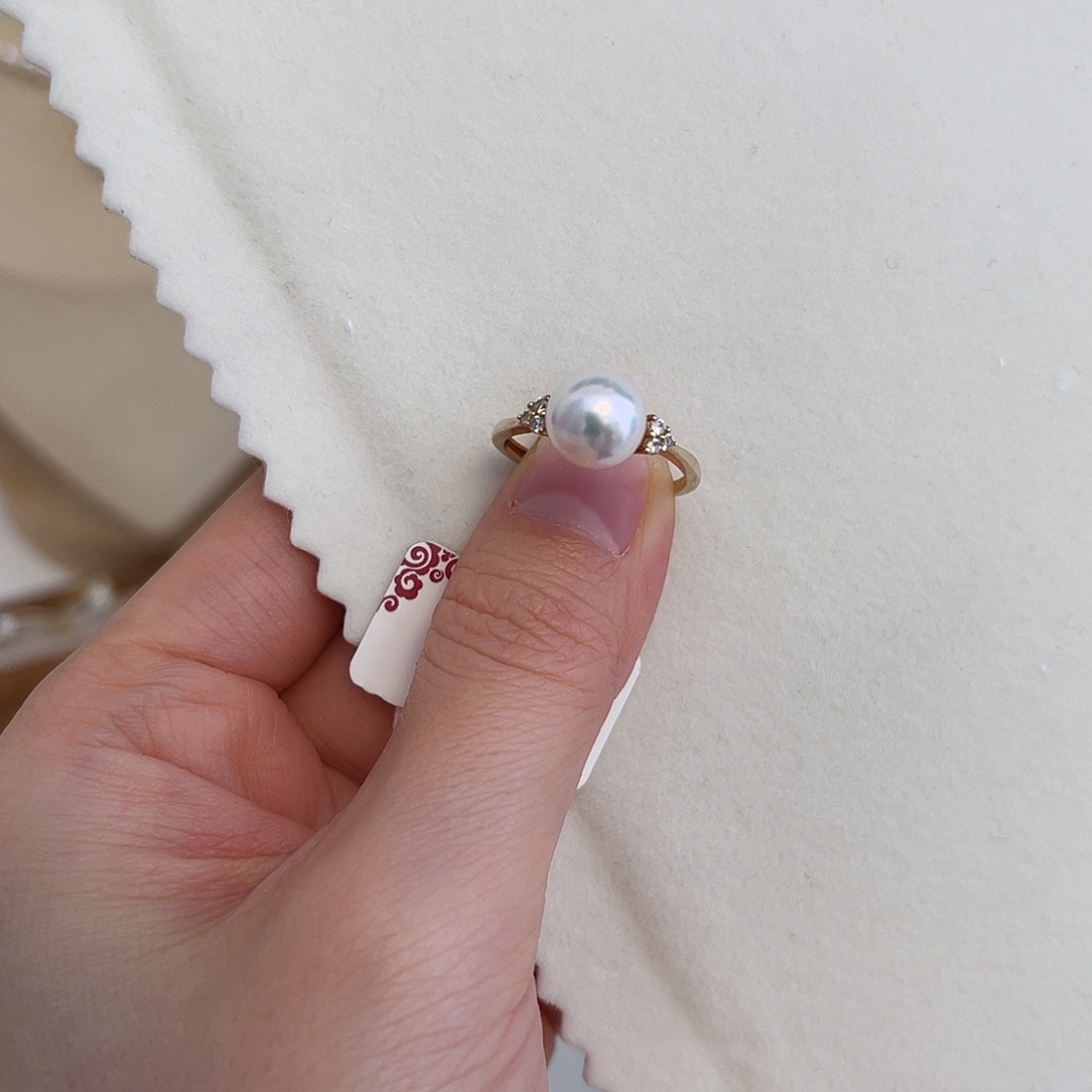 手绳海水珍珠银S925镶嵌