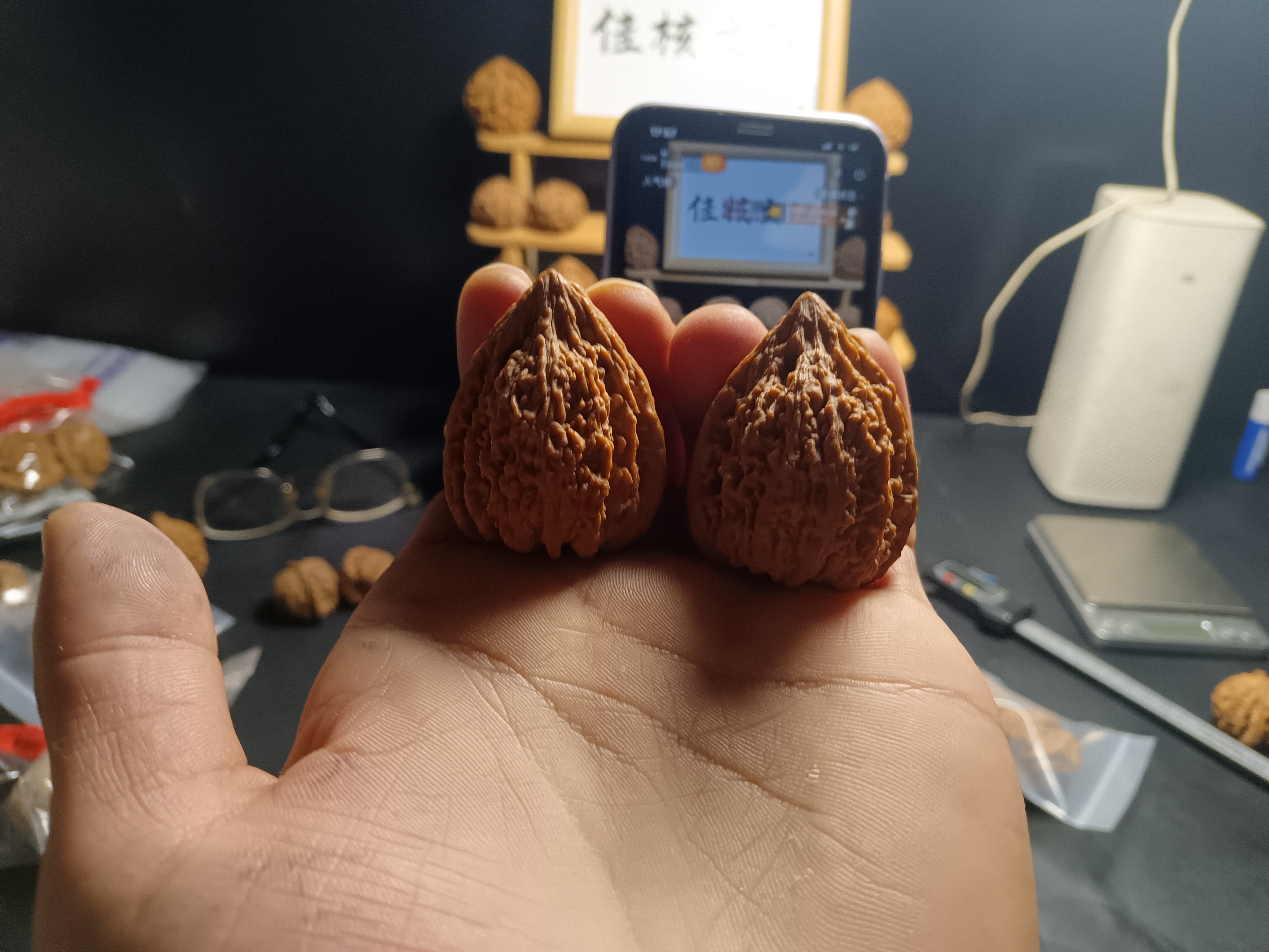 全品货头塔尖文玩核桃手把件男士把玩件高端小众精品