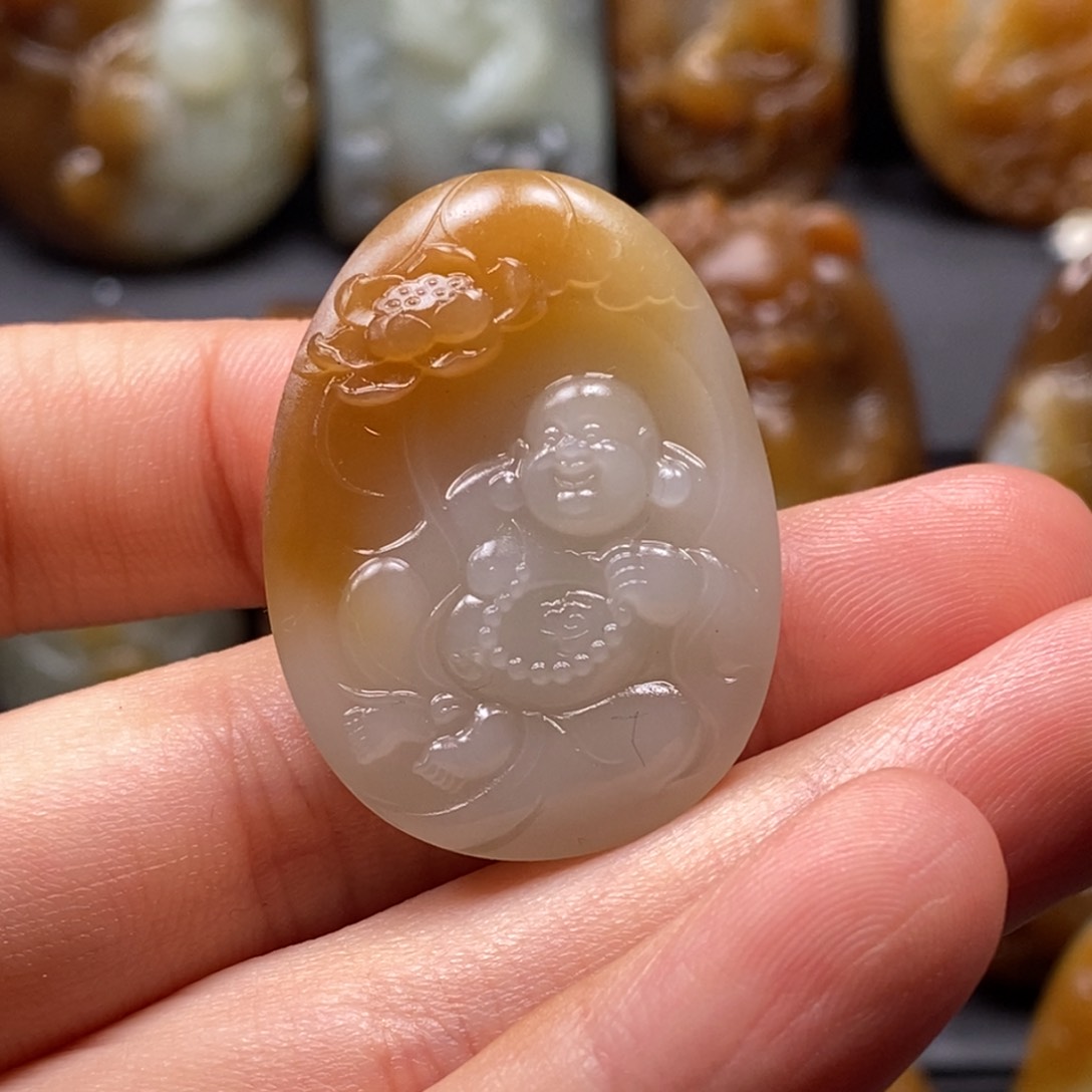 和田玉挂件未镶嵌梦*缘