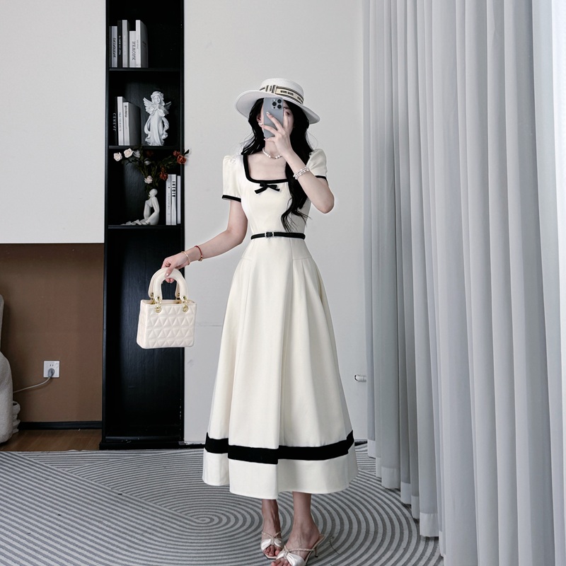 年终请沧 25夏女装洋气时髦气质显瘦法式通勤礼服连衣裙 10457 QC