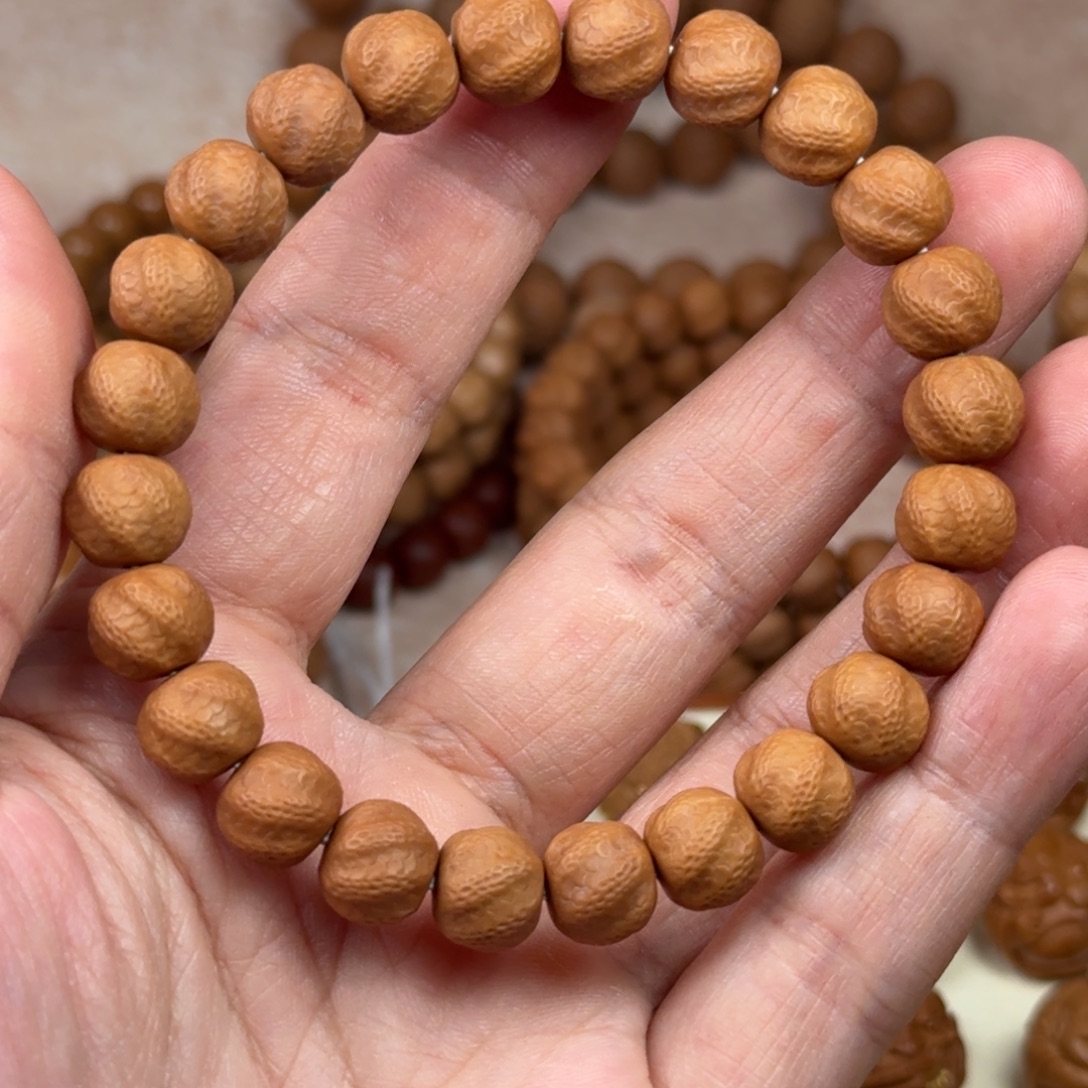 猴头核桃吊坠原皮原色猴头蛇纹手串