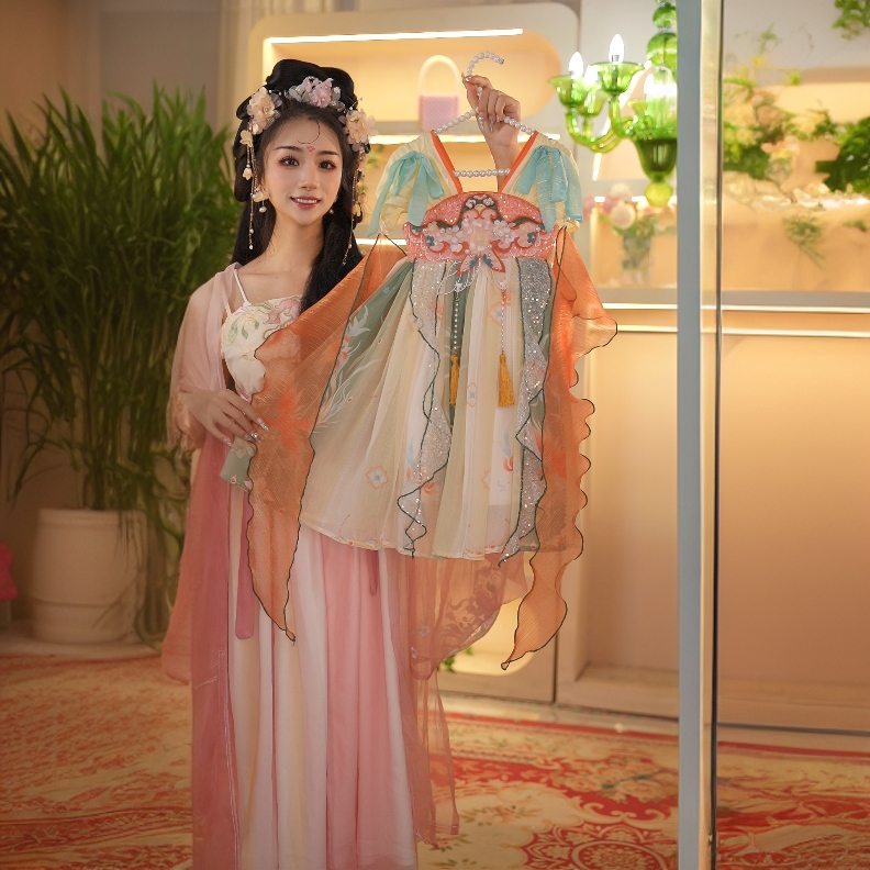 汉绣坊【橘影】2025新款女童国风仙气中国风夏季汉服2533