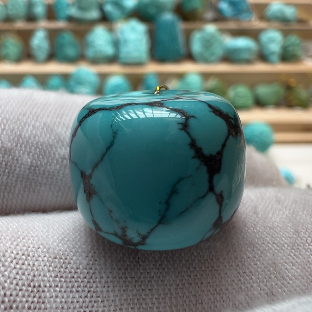 绿松石未镶嵌配饰17.3*13.3