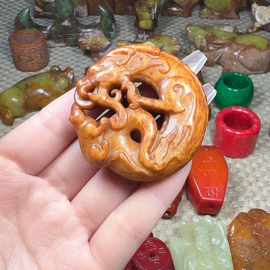 白玉菩提吊坠挂件