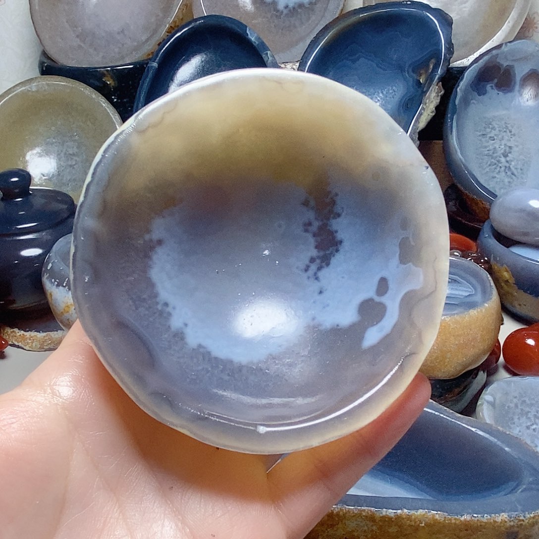 雨***荷玛瑙/玉髓未镶嵌，