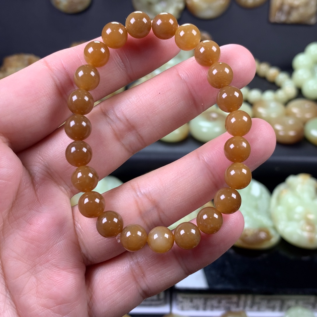 木***里和田玉未镶嵌手链