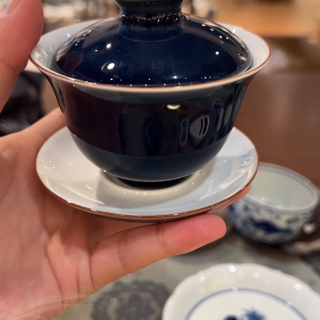 钟家窑三才盖碗盖碗