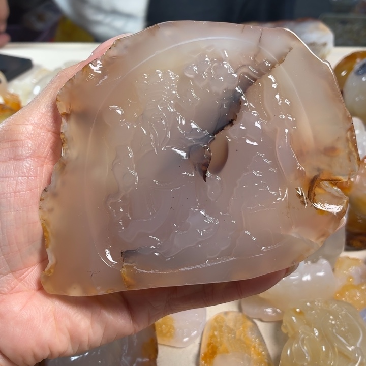 玛瑙/玉髓未镶嵌吊坠(不含链)
