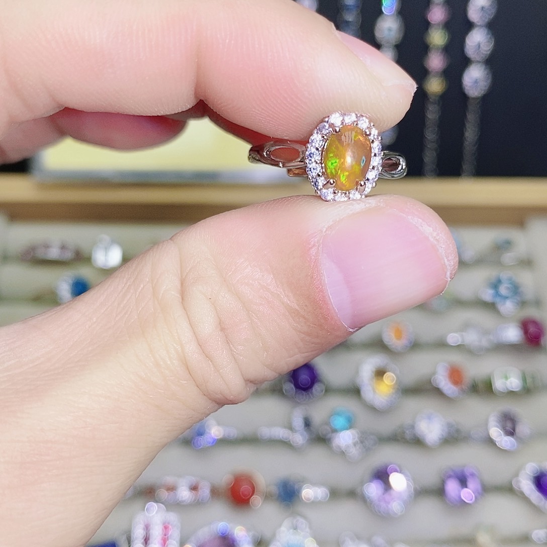 未镶嵌欧泊戒指569