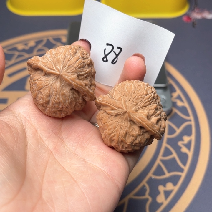 文玩核桃把件40南瓜墩