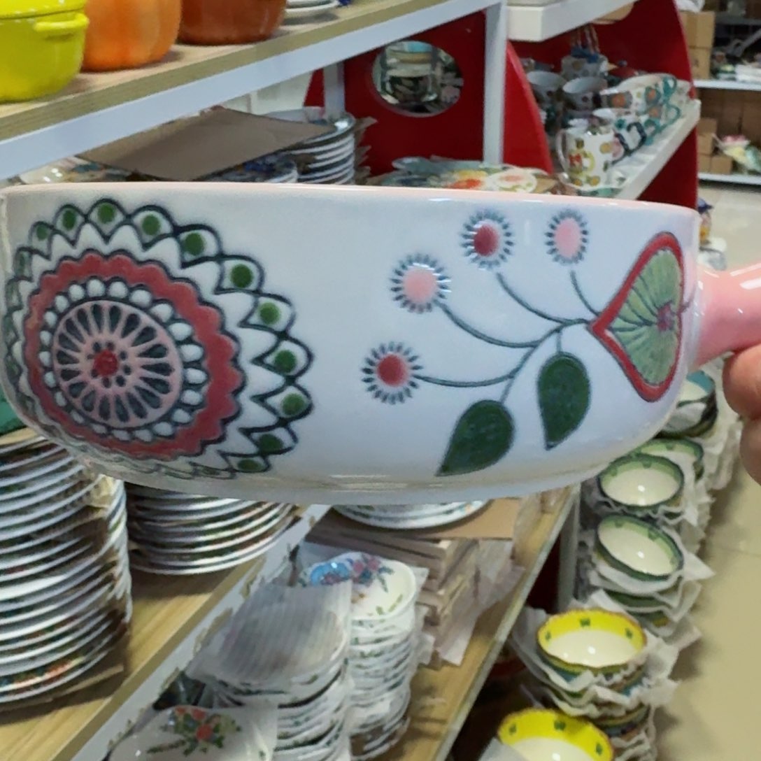 陶瓷延喜手柄碗一只看图