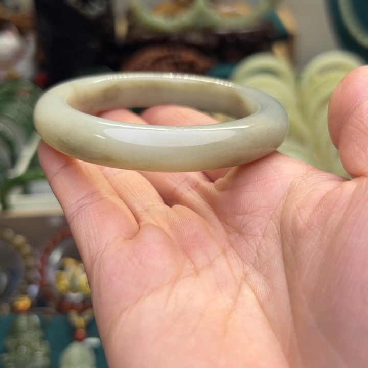 和田玉手镯未镶嵌58.1圈围1251