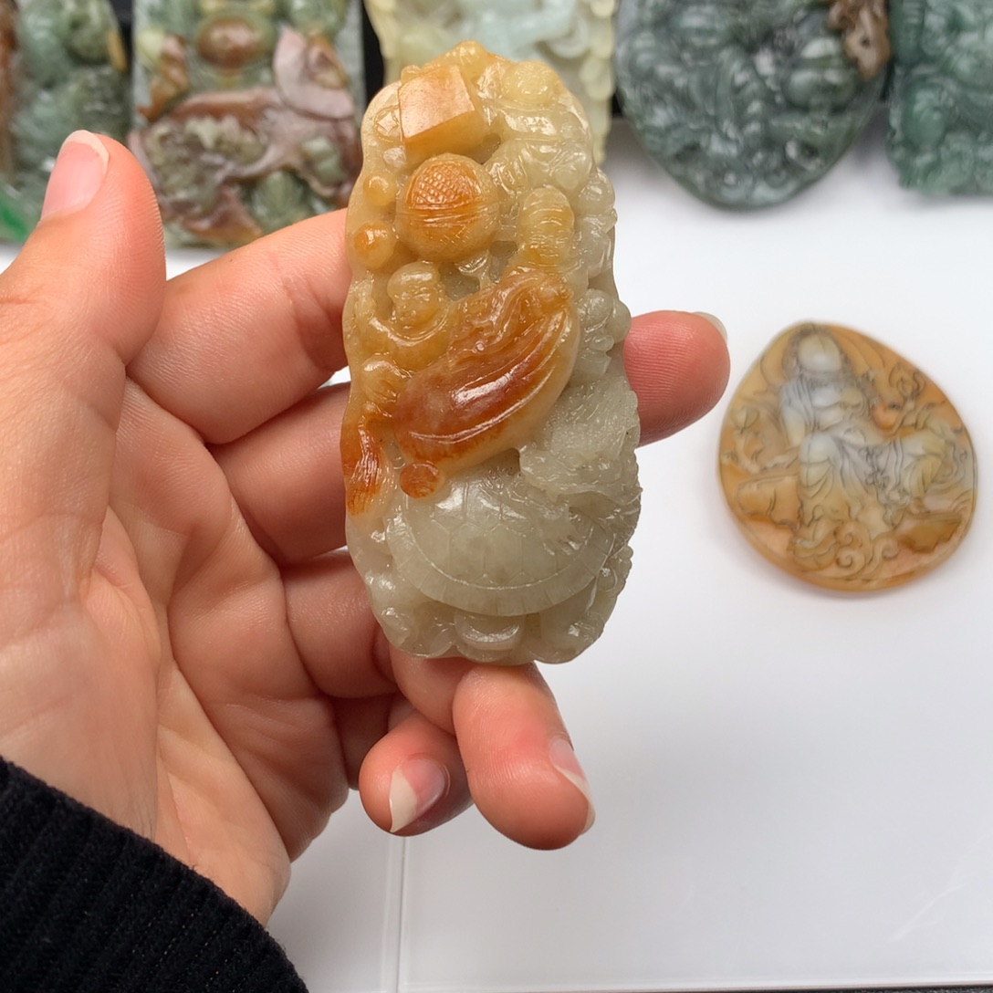 定制翡翠未镶嵌天然缅甸翡翠A货毛货抛光定制