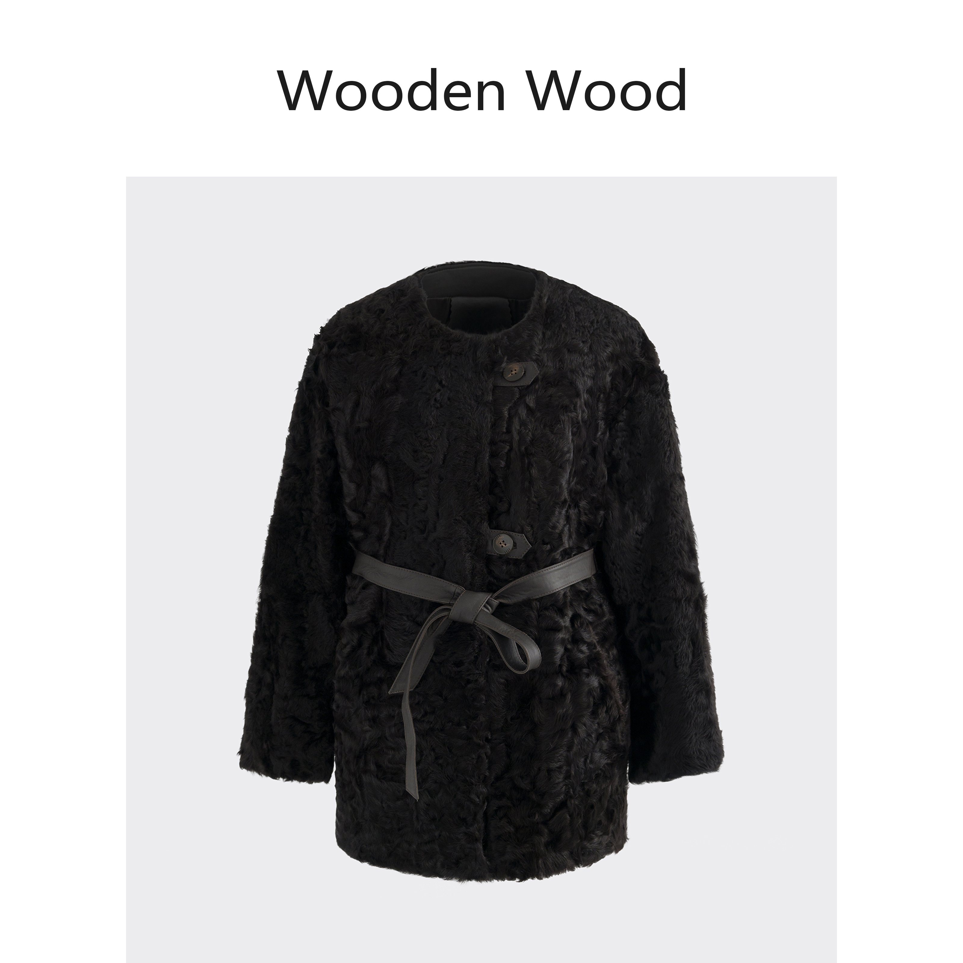 Wooden Wood“温暖大师”高端优雅简约百搭时尚外套秋冬P75125