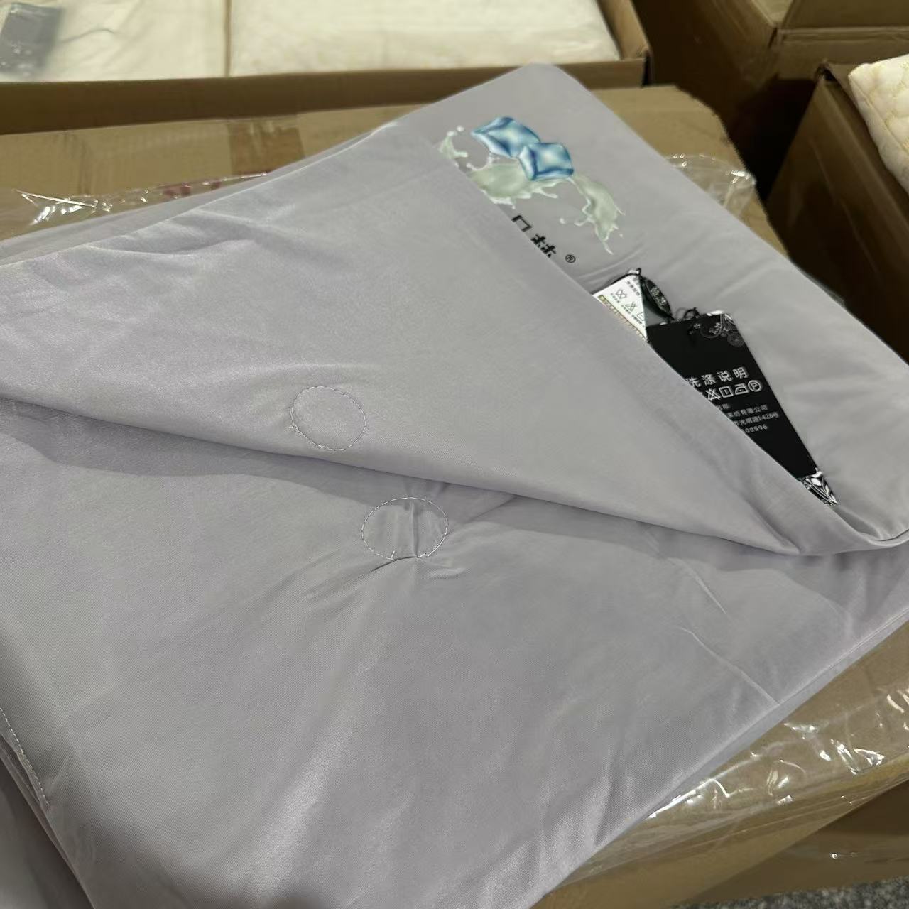 灰色 马卡龙冻空调房冰冰被 150*200