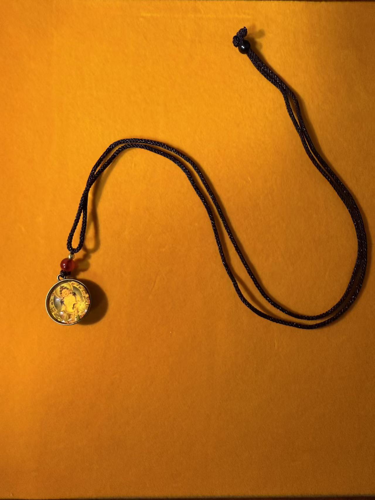 藏传脖挂吊坠黄财神